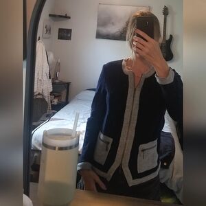 *RARE* Gerry Webber Navy Grey Cardigan